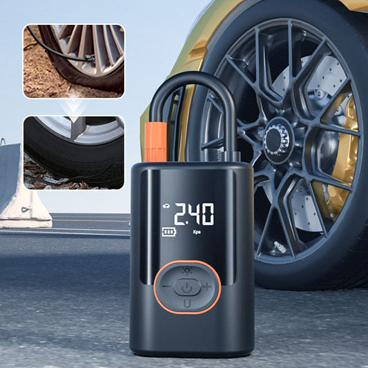 🎅Christmas Pre-Sale🎁Multifunctional Portable Car Tire Inflator with Light